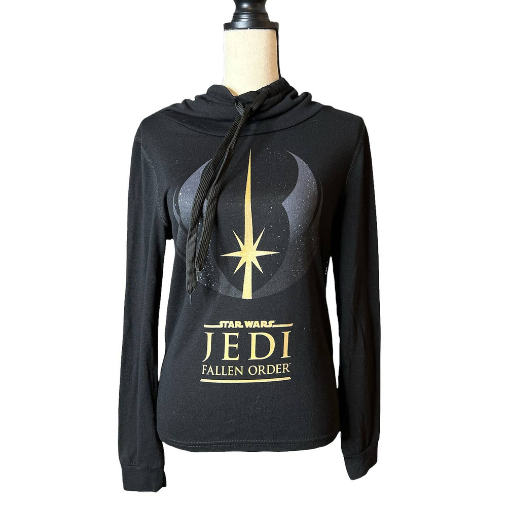 Star Wars Jedi Fallen Order T-shirt with Cowl Neckline and Graphic Size Small